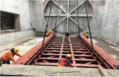 Simple assembly process of shield machine